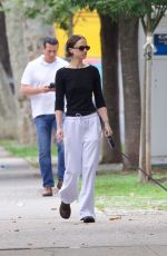 ELLA EMHOFF Out with Her Dog in Brooklyn 07/25/2024