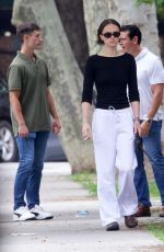 ELLA EMHOFF Out with Her Dog in Brooklyn 07/25/2024