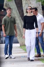 ELLA EMHOFF Out with Her Dog in Brooklyn 07/25/2024