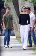 ELLA EMHOFF Out with Her Dog in Brooklyn 07/25/2024
