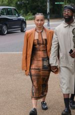 ELLA EYRE Arrives at British Fashion Council Summer Party in London 07/08/2024