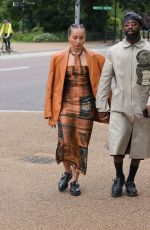 ELLA EYRE Arrives at British Fashion Council Summer Party in London 07/08/2024