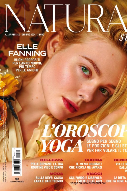 ELLE FANNING in Natural Style, January 2024