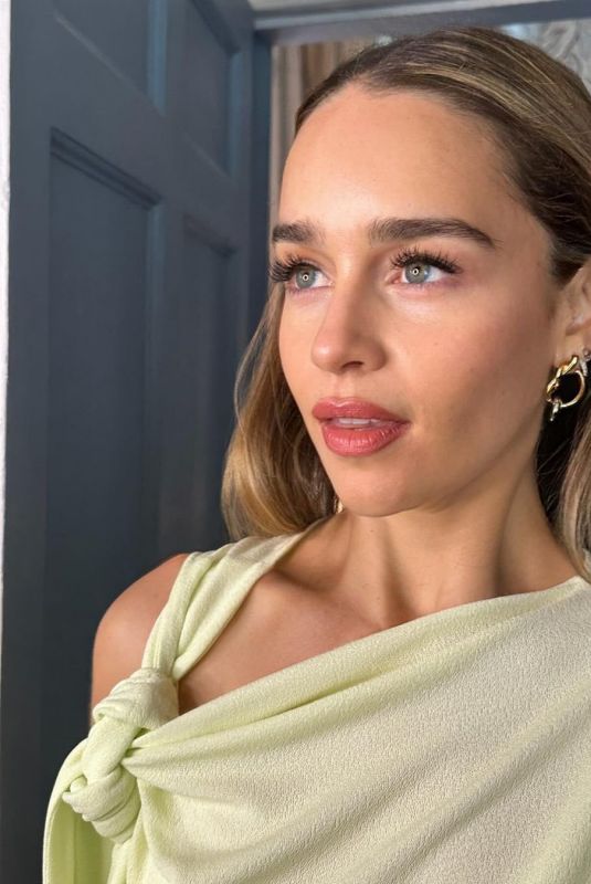 EMILIA CLARKE at a Photoshoot 05/24/2024