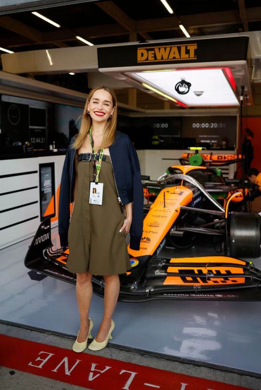 EMILIA CLARKE at F1 Grand Prix of Great Britain 07/07/2024