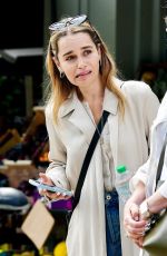 EMILIA CLARKE Out with Her Mother in London 07/19/2024
