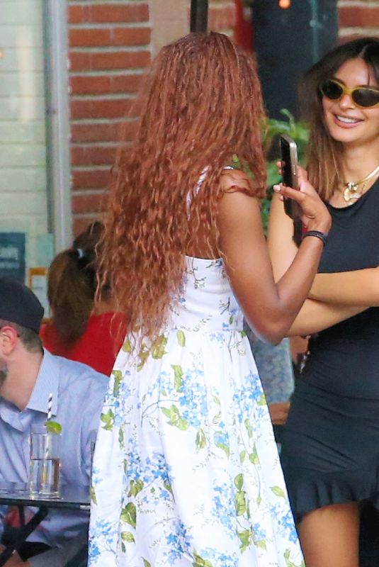 EMILY RATAJKOWSKI Meets a Friend for Drinks at Hudson Clearwater in New York 07/16/2024