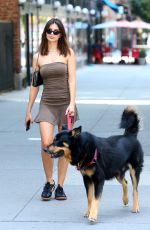 EMILY RATAJKOWSKI Out with Her Dog in New York 07/14/2024