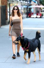 EMILY RATAJKOWSKI Out with Her Dog in New York 07/14/2024