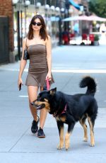 EMILY RATAJKOWSKI Out with Her Dog in New York 07/14/2024