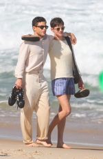 EMMA CORRIN and Rami Malek Out on Ipanema Beach in Rio de Janeiro 07/14/2024