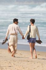 EMMA CORRIN and Rami Malek Out on Ipanema Beach in Rio de Janeiro 07/14/2024