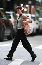 EMMA CORRIN Arrives at Sant Ambroeus Italian Restaurant in West Village 07/24/2024