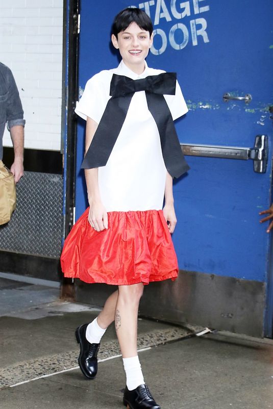 EMMA CORRIN Leaves GMA Talk Show in New York 07/23/2024