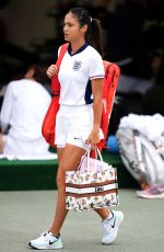 EMMA RADUCANU at a Practice Session for Wimbledon 2024 in London 06/30/2024