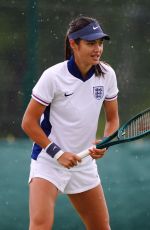 EMMA RADUCANU at a Training Session at Wimbledon 2024 in London 07/06/2024