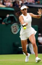 EMMA RADUCANU at Match Against Maria Sakkari at Wimbledon 2024 in London 07/05/2024