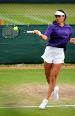 EMMA RADUCANU at Practice Session at Wimbledon 2024 in London 07/03/2024
