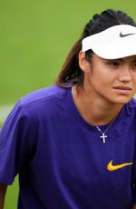 EMMA RADUCANU at Practice Session at Wimbledon 2024 in London 07/03/2024