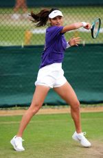 EMMA RADUCANU at Practice Session at Wimbledon 2024 in London 07/03/2024