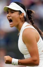 EMMA RADUCANU at Second Round at Wimbledon 2024 in London 07/03/2024
