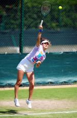 EMMA RADUCANU at Training Session at Wimbledon 2024 in London 07/04/2024