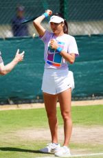 EMMA RADUCANU at Training Session at Wimbledon 2024 in London 07/04/2024