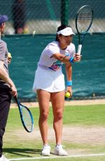 EMMA RADUCANU at Training Session at Wimbledon 2024 in London 07/04/2024