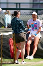 EMMA RADUCANU at Training Session at Wimbledon 2024 in London 07/04/2024