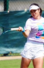 EMMA RADUCANU at Training Session at Wimbledon 2024 in London 07/04/2024