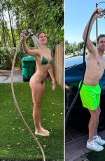 EUGENIE BOUCHARD in a Green Bikini - Instagram Photos 06/30/2024