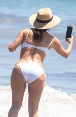 EVA LONGORIA in a White Bikini at a Beach in Marbella 07/17/2024