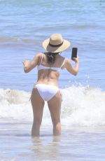 EVA LONGORIA in a White Bikini at a Beach in Marbella 07/17/2024