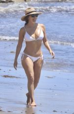 EVA LONGORIA in a White Bikini at a Beach in Marbella 07/17/2024