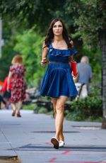 FAMKE JENNESE Enjoys a Sunny Day in New York 07/29/2024