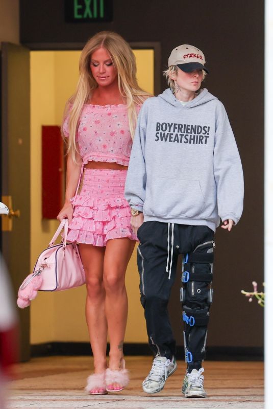GIGI GORGEOUS Out for Lunch with a Girlfriend at Sushi Park in West Hollywood 07/12/2024