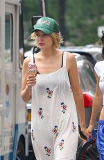 GIGI HADID Out for Ice Cream with a Friend in New York 07/24/2024