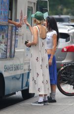 GIGI HADID Out for Ice Cream with a Friend in New York 07/24/2024