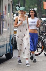 GIGI HADID Out for Ice Cream with a Friend in New York 07/24/2024