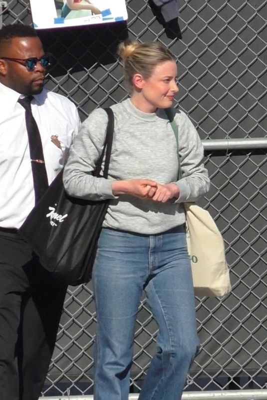 GILLIAN JACOBS Arrives at Jimmy Kimmel Live! at El Capitan Entertainment Centre in Hollywood 07/22/2024