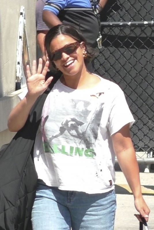 GINA RODRIGUEZ Arrives at Jimmy Kimmel Live in Los Angeles 07/15/2024
