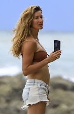GISELE BUNDCHEN and Joaquim Valente Out at a Beach in Costa Rica 07/01/2024