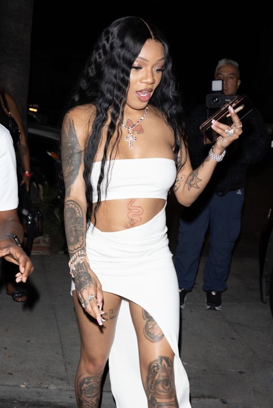 GLORILLA Arrives at ESPYS Afterparty at Delilah in Los Angeles 07/11/2024