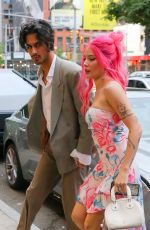 HALSEY and Avan Jogia on a Dinner Date at Emilio Ballato Restaurant in New York 07/13/2024