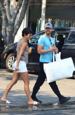 HAYLEY ERBERT and Derek Hough Out Shopping on Melrose Place in West Hollywood 07/18/2024