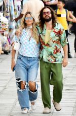 HEID KLUM and Tom Kaulitz Out with Friends in Venice 07/03/2024