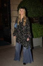 HEIDI KLUM Returns from a Party at Ritz Hotel in Paris 06/30/2024