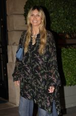 HEIDI KLUM Returns from a Party at Ritz Hotel in Paris 06/30/2024