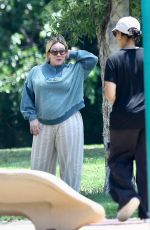 HILARY DYFF at a Family Day of Fun at a Park in Studio City 07/07/2024