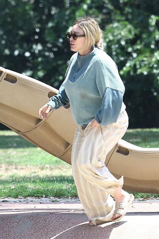 HILARY DYFF at a Family Day of Fun at a Park in Studio City 07/07/2024